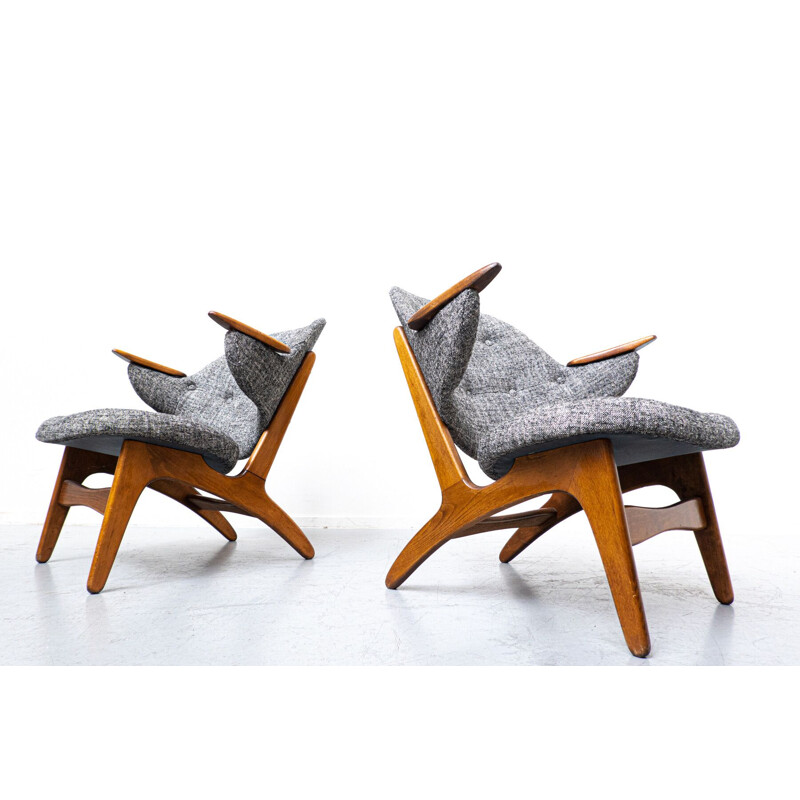Pair of mid-century armchairs by Carl Edward Matthes, Denmark 1950s