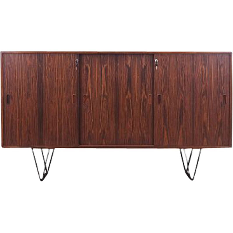 Mid-century rosewood highboard, Denmark 1970s