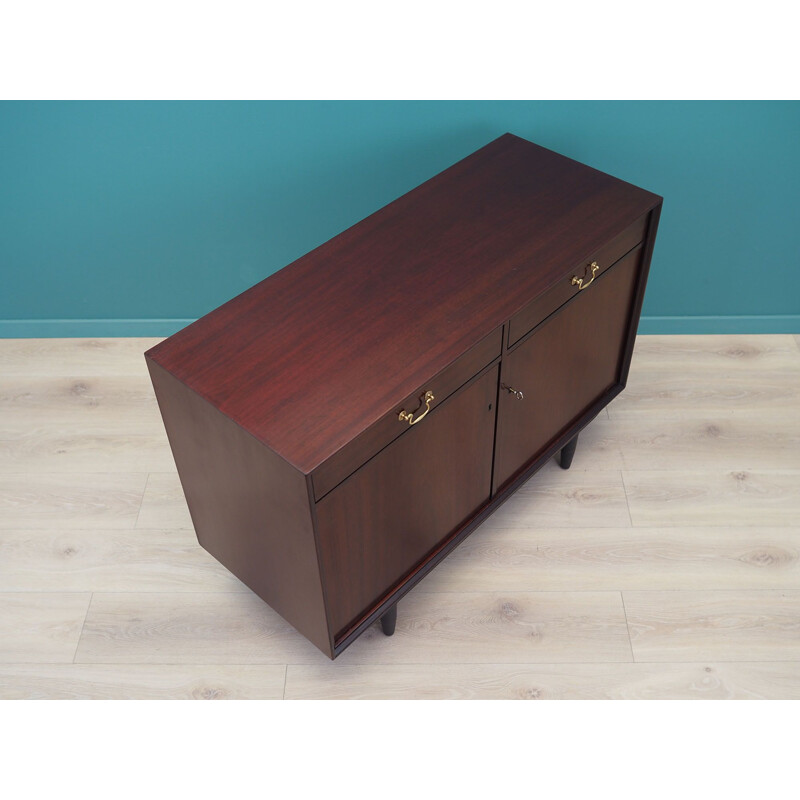 Mahogany vintage chest of drawers, Denmark 1960s