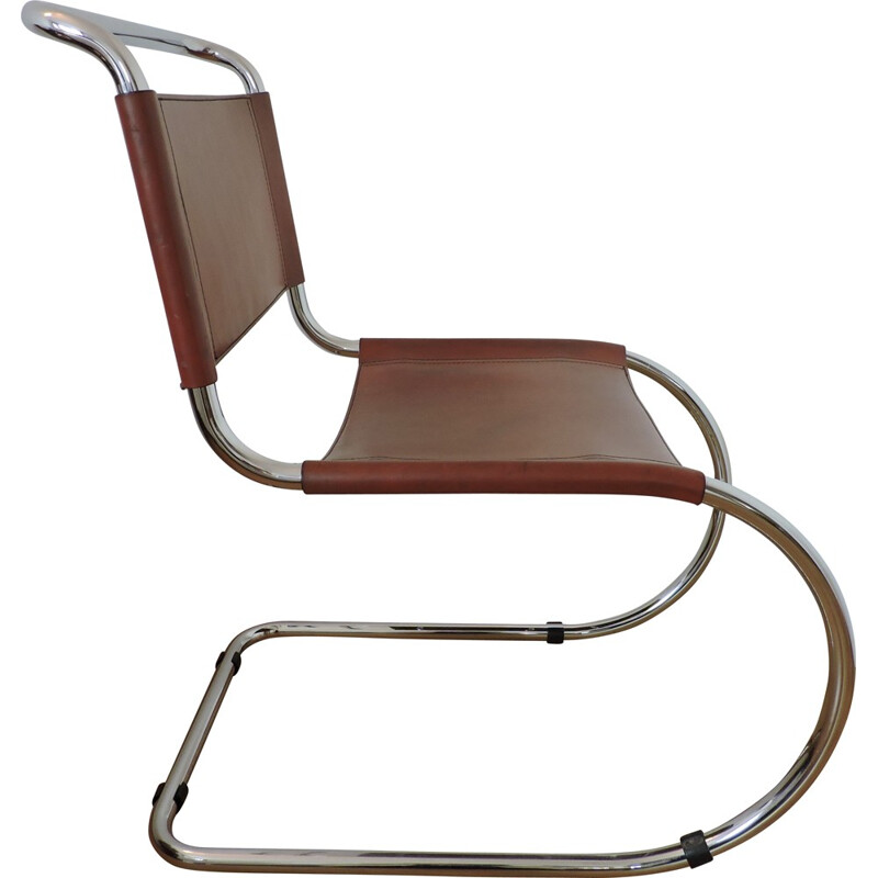 Thonet "MR10" chair in leather, Ludwig MIES VAN DER ROHE - 1970s