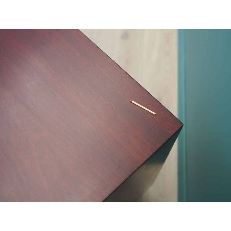 Mahogany vintage chest of drawers, Denmark 1960s