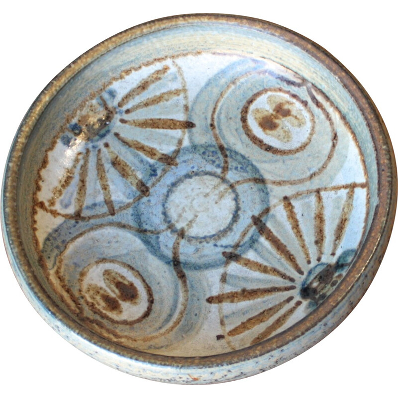 Small Soholm Stentoj plate in ceramic, Noomi BACKHAUSEN - 1970s