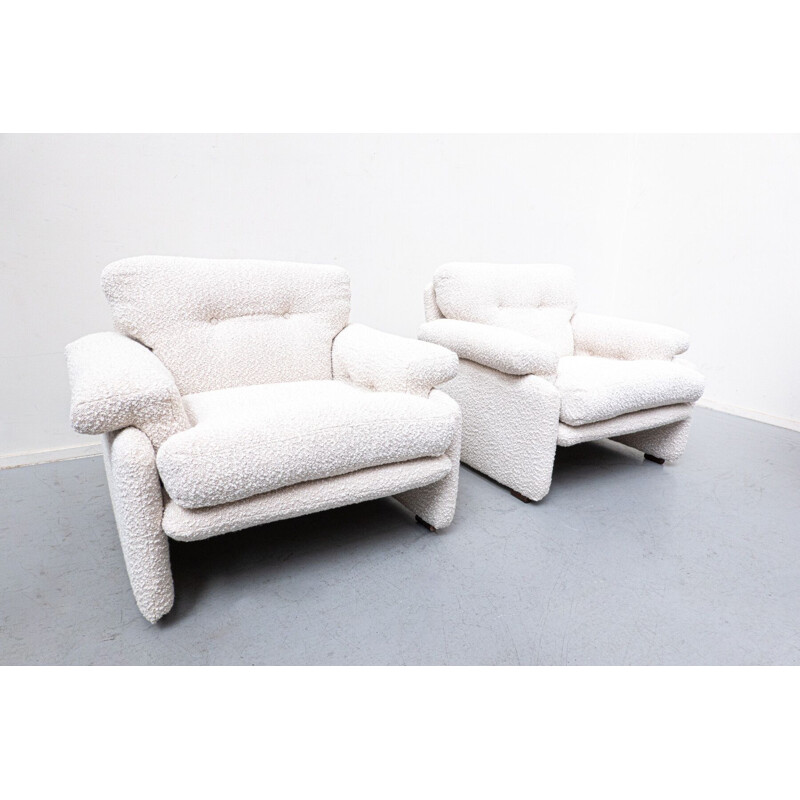 Pair of mid-century Coronado armchairs by Afra & Tobia Scarpa for B&B Italia, 1960s