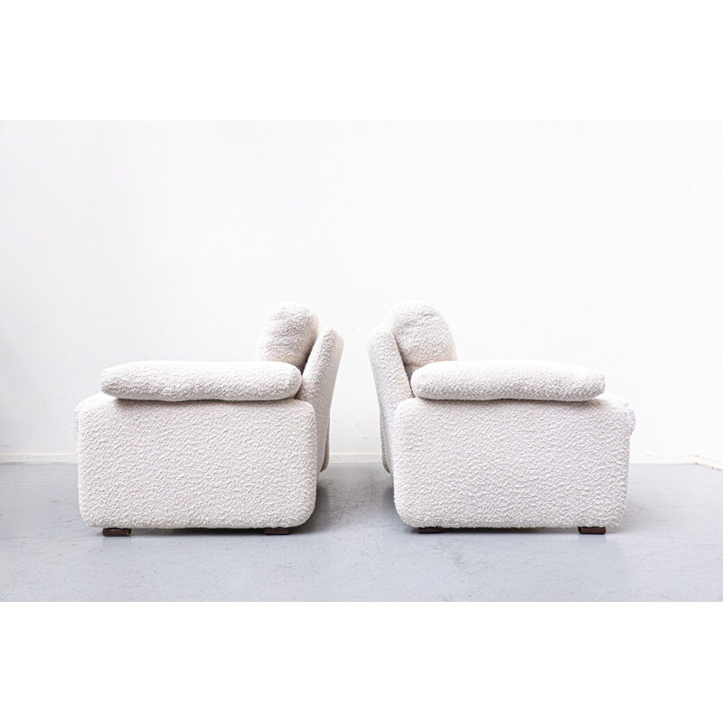 Pair of mid-century Coronado armchairs by Afra & Tobia Scarpa for B&B Italia, 1960s