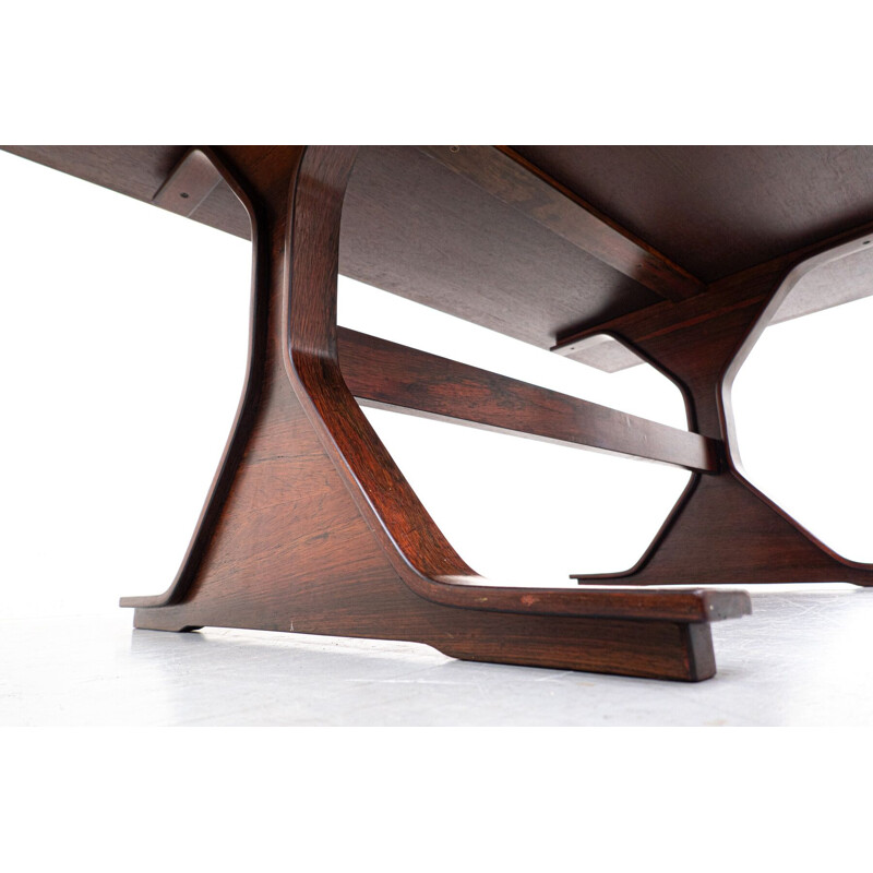 Mid-century wooden table by Gianfranco Frattini for Bernini, 1960s