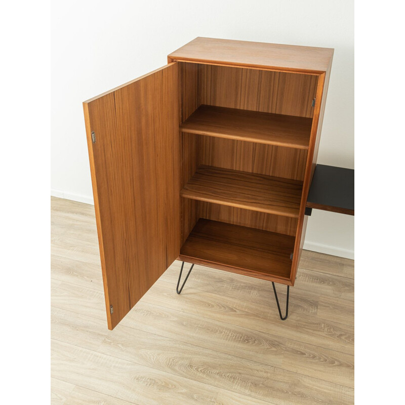 Vintage teak cabinet with desk by Heinrich Riestenpatt, Germany 1960s