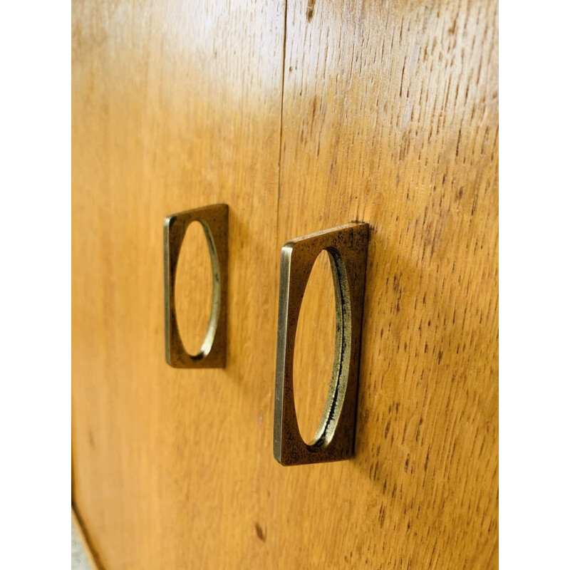 Vintage 2 doors highboard with metal legs, 1950