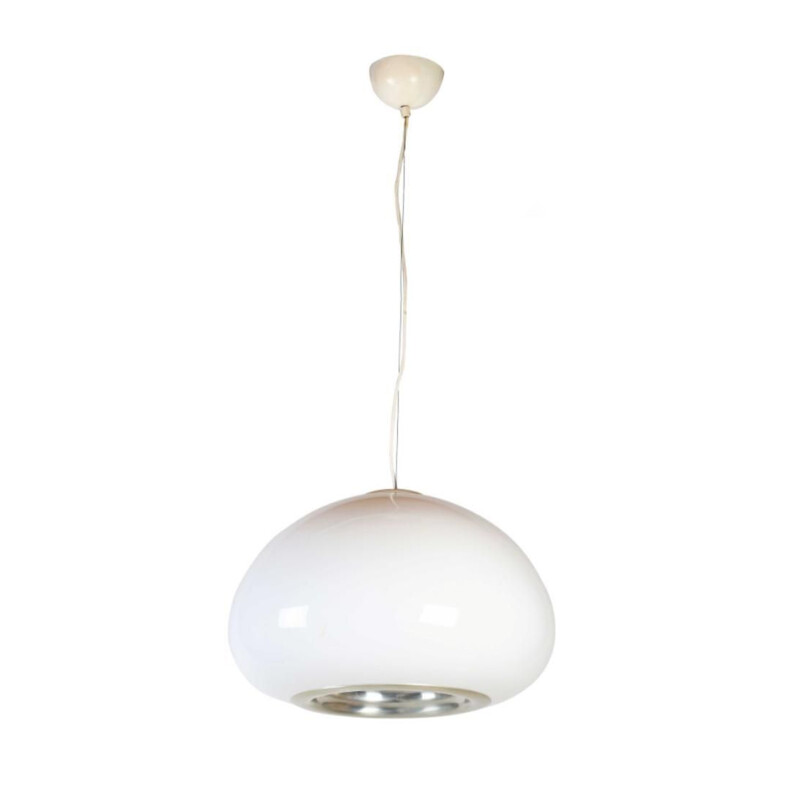 Vintage Black and White pendant lamp by Achille Castiglioni, 1965