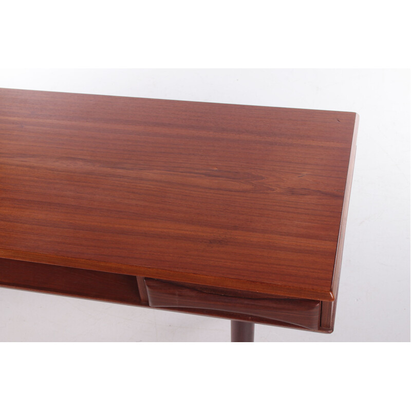 Vintage teak desk by Dyrlund, Denmark 1960