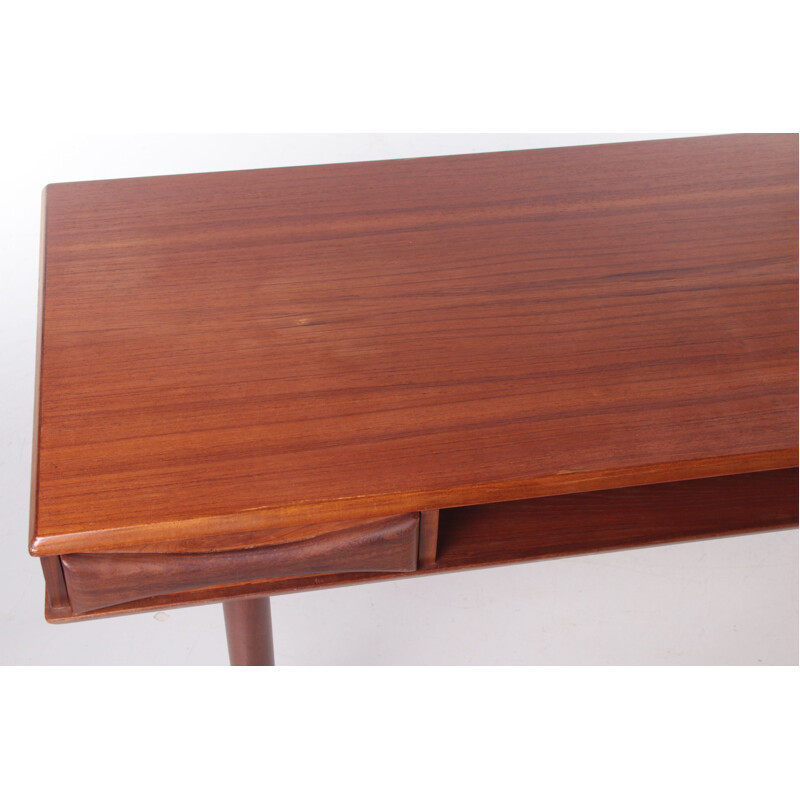 Vintage teak desk by Dyrlund, Denmark 1960