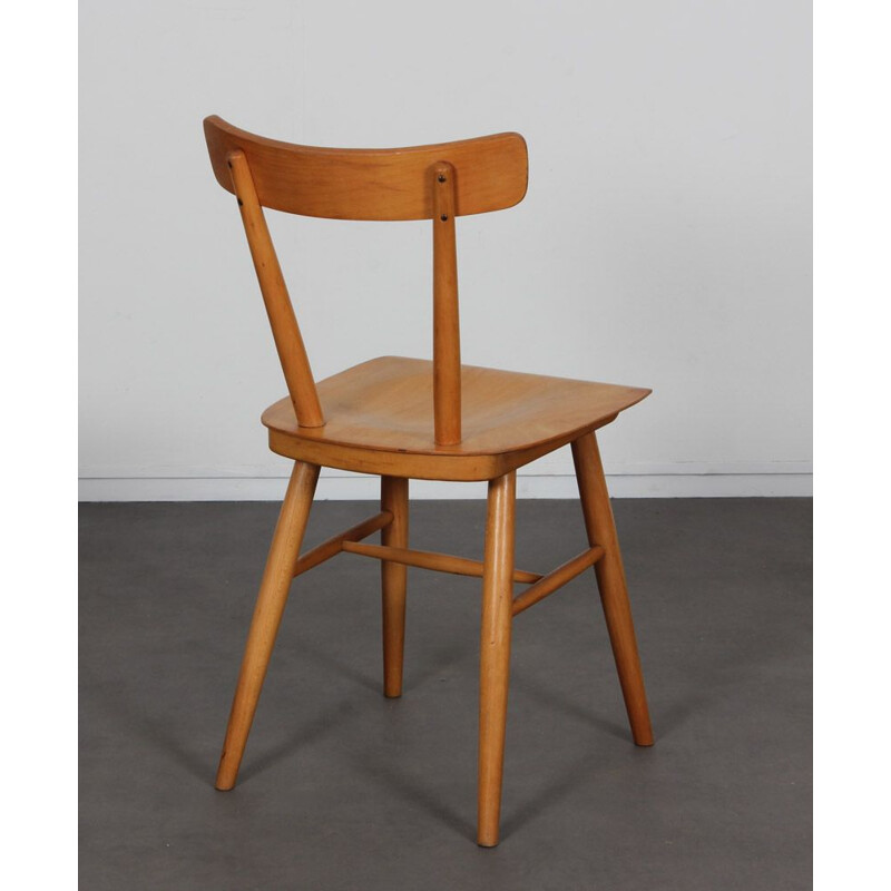 Set of 3 vintage chairs by Ton, Czech 1960