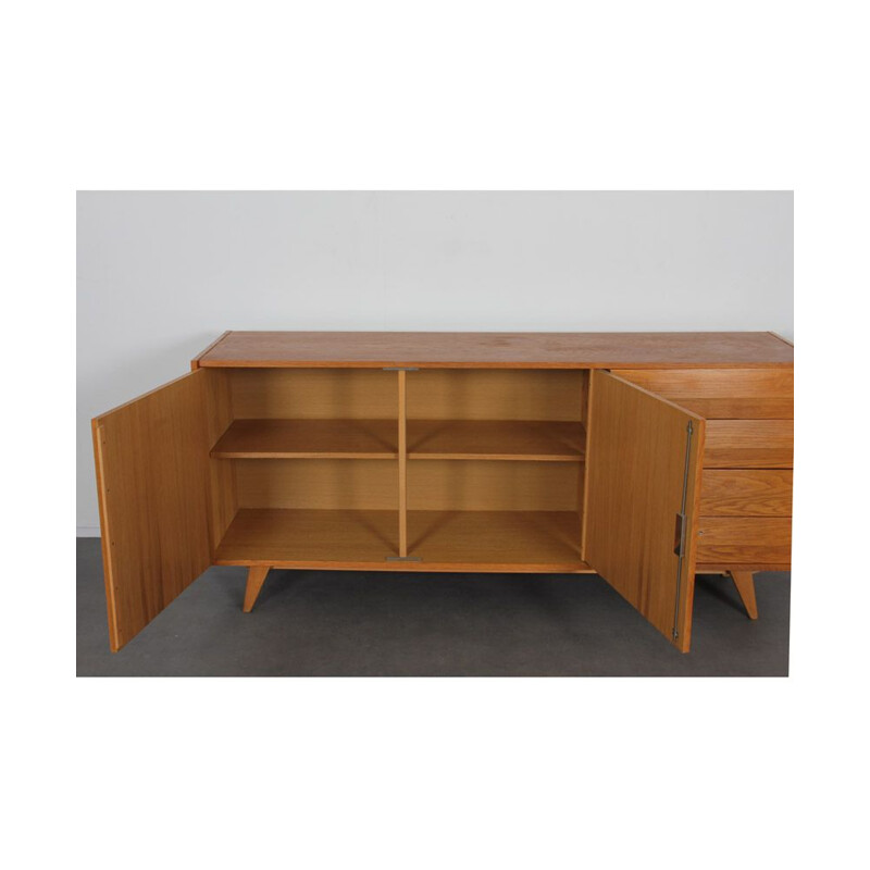 Vintage U-460 wooden sideboard by Jiroutek for Interier Praha, 1960