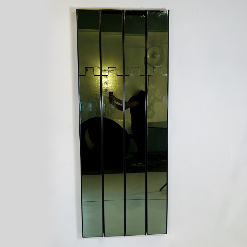 Modular vintage coat rack with mirrors by Luciano Bertoncini for Elco, Italy 1970