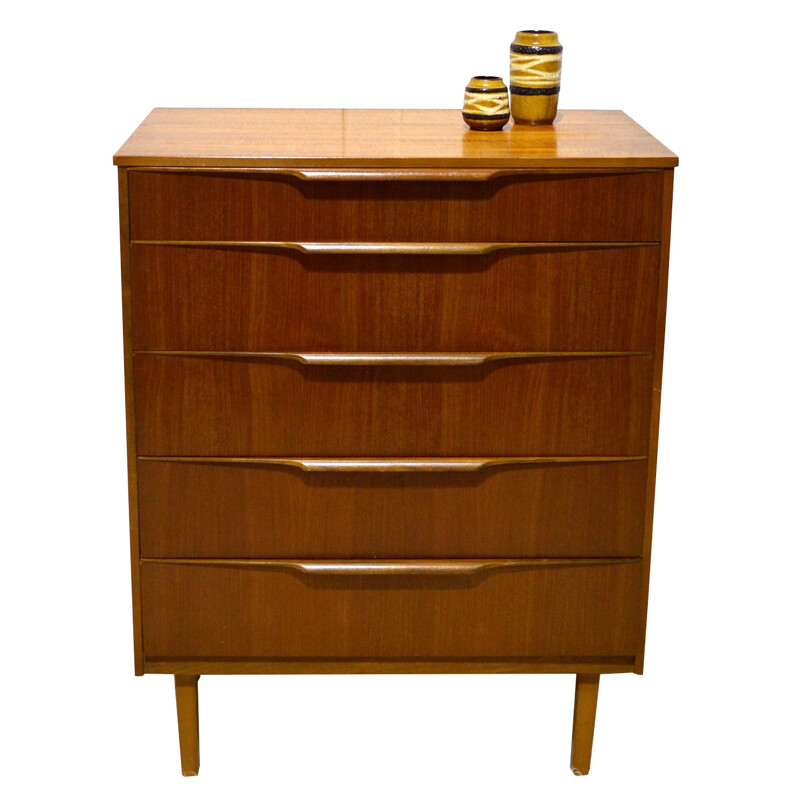 Vintage chest of drawers in teak - 1960s