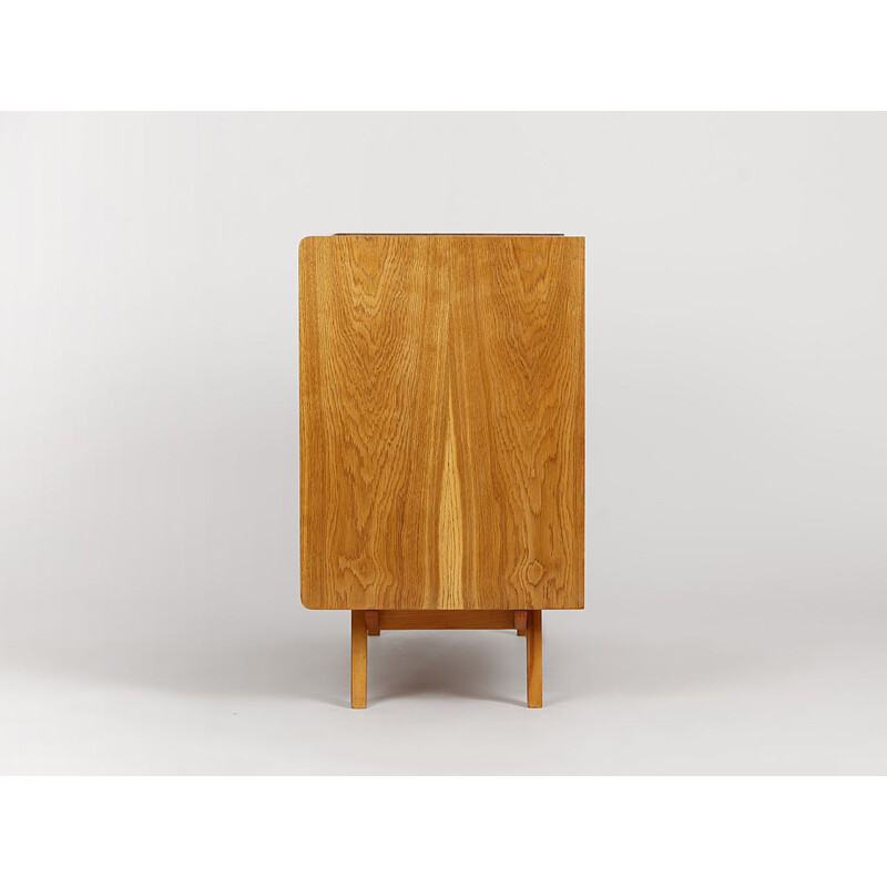 Vintage multicolored highboard U 453 by Jiří Jiroutek for Interier Praha, Czechoslovakia 1960s