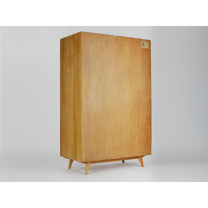 Mid century white and yellow cabinet by Jiri Jiroutek for Interier Praha, 1960s