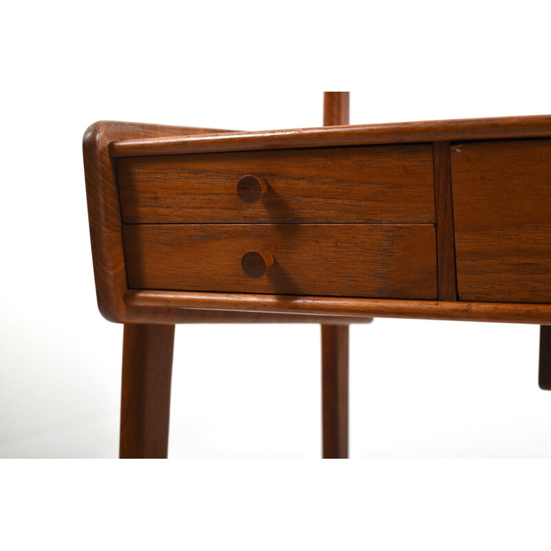 Mid century Danish vanity dressing table in teak, 1950s