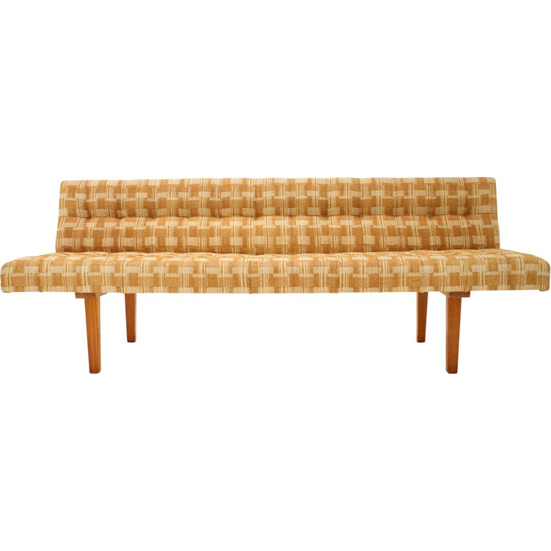 Mid-century adjustable 3-seater sofa, Czechoslovakia 1960s