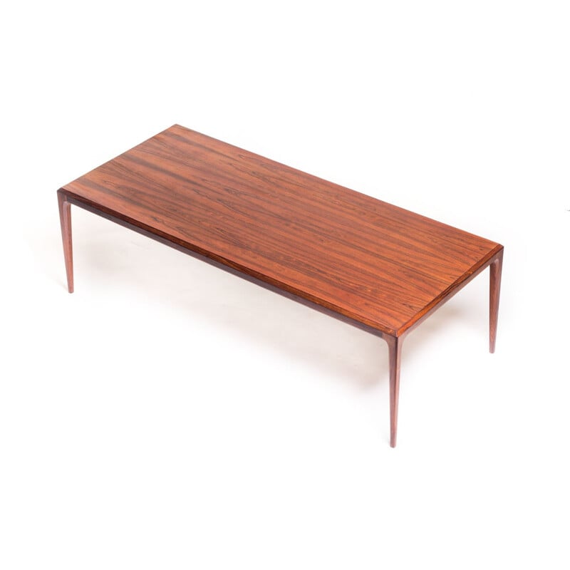 Large Scandinavian CFC Silkeborg coffee table in rosewood, Johannes ANDERSEN - 1960s