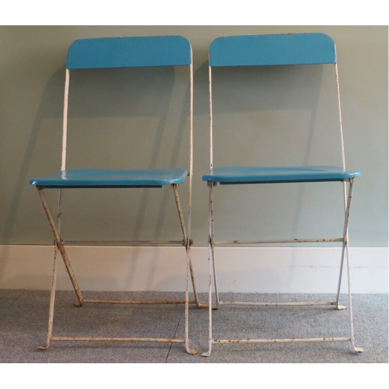 Set van 4 vintage tuinstoelen, 1950