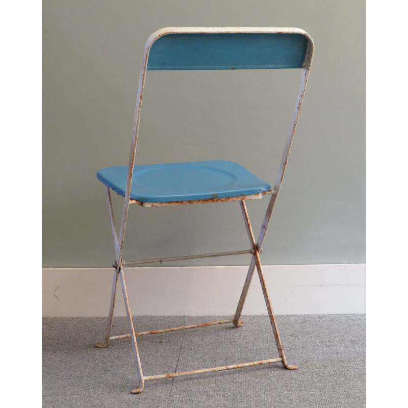 Juego de 4 sillas de jardín plegables de época, 1950