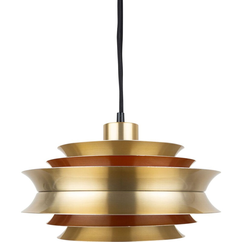 Vintage pendant lamp trava by Carl Thore for Granhaga, Sweden 1963s