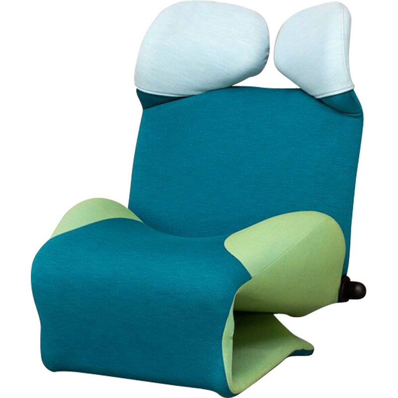 Mid-century "wink" armchair special edition "gerrit" by Toshiyuki Kita for Cassina, 1980
