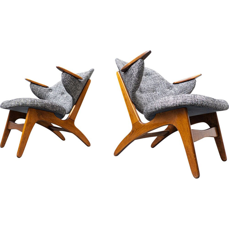 Pair of mid-century armchairs by Carl Edward Matthes, Denmark 1950s