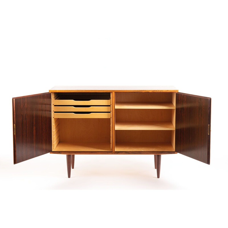 Pair of vintage rosewood Danish sideboards by Carlo Jensen for Hundevad & Co, 1960s