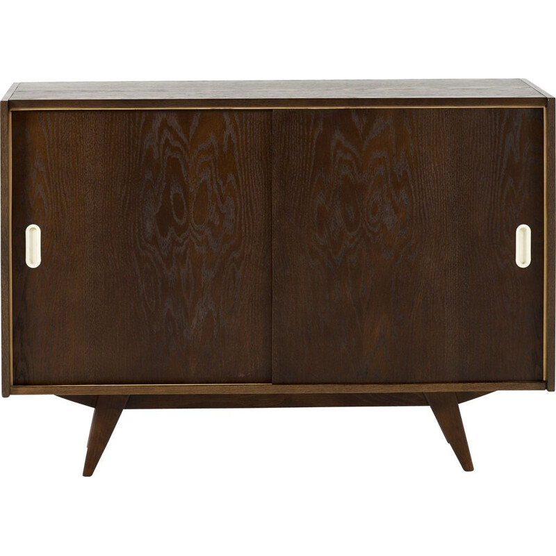 Vintage oak sideboard U-452 by Jiří Jiroutek for Interier Praha, Czechoslovakia 1960