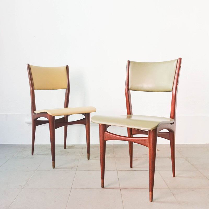 Suite de 6 chaises vintage par Altamira, Portugal 1950