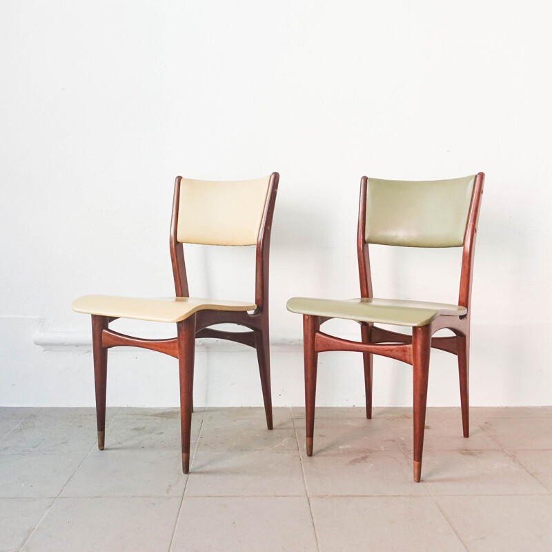 Suite de 6 chaises vintage par Altamira, Portugal 1950