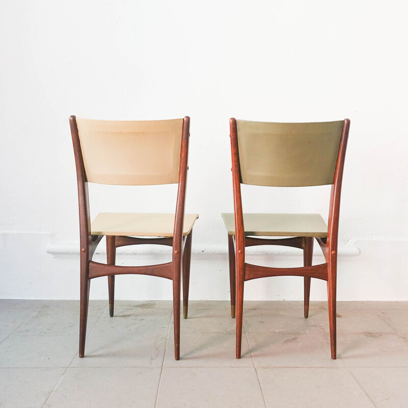 Set of 6 vintage dining chairs by Altamira, Portugal 1950s
