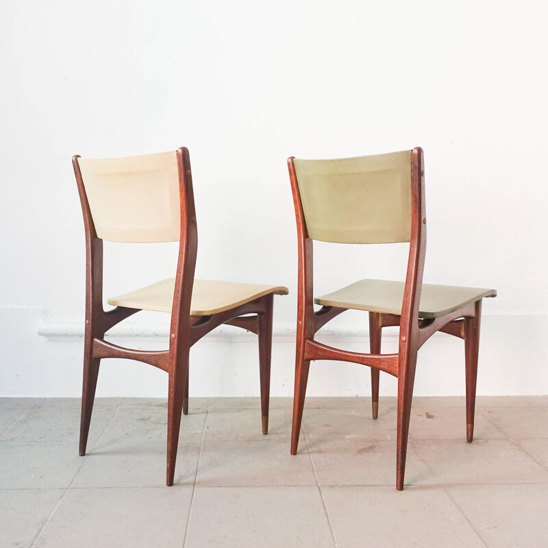 Set of 6 vintage dining chairs by Altamira, Portugal 1950s