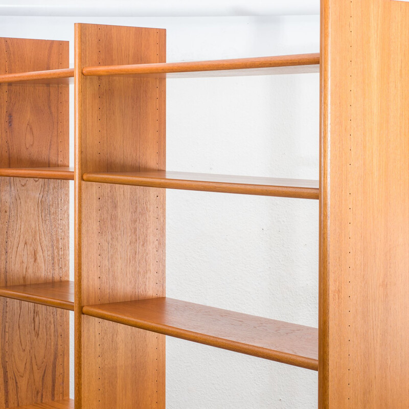 Vintage teak free-standing shelving system by Jesper,  Denmark