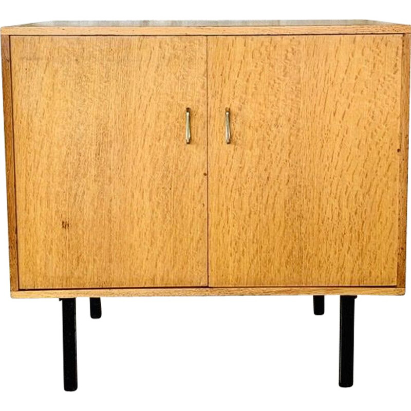 Vintage 2 doors highboard with metal legs, 1950