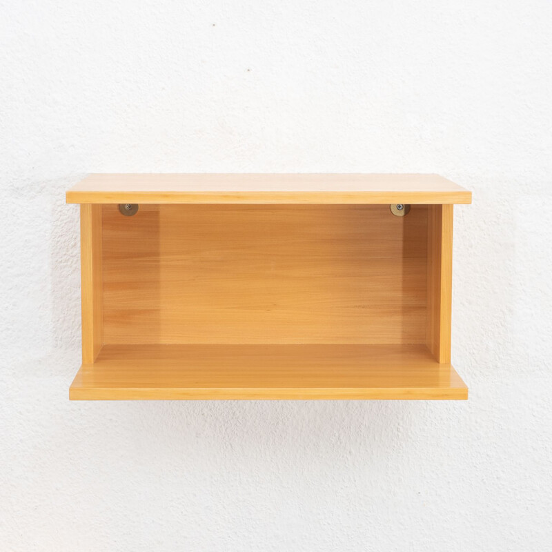 Pair of two wall shelves, ashwood, 1960s