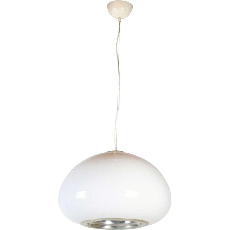 Vintage Black and White pendant lamp by Achille Castiglioni, 1965