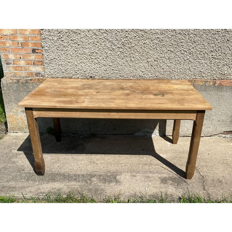 Vintage solid wood table, 1950s