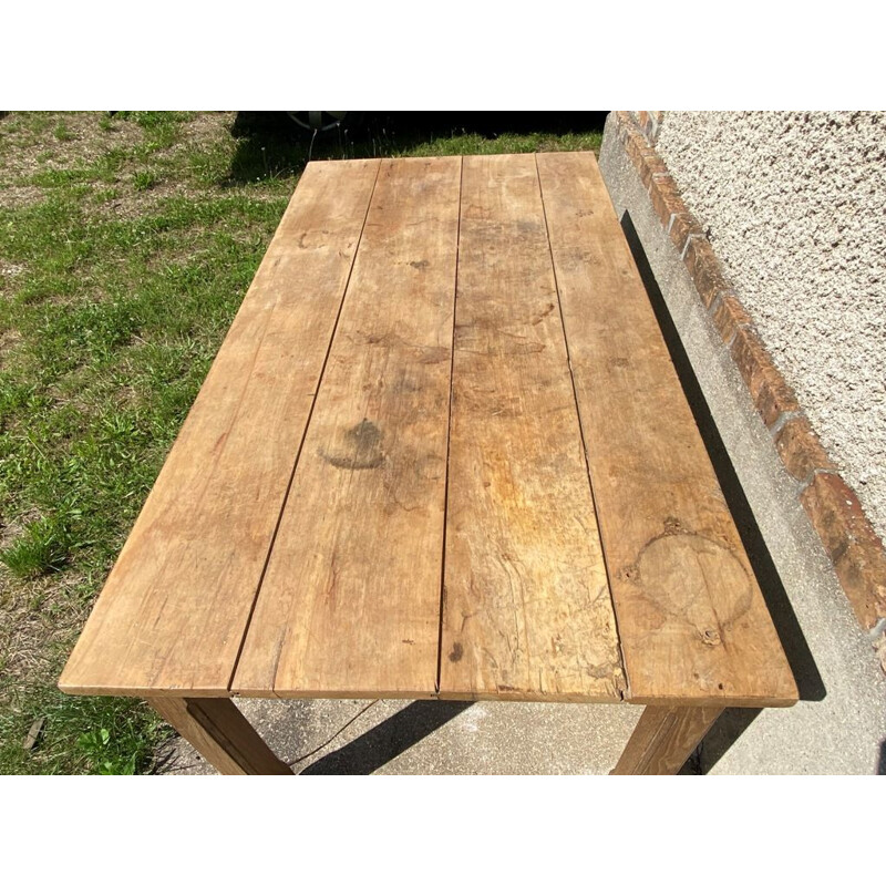 Vintage solid wood table, 1950s