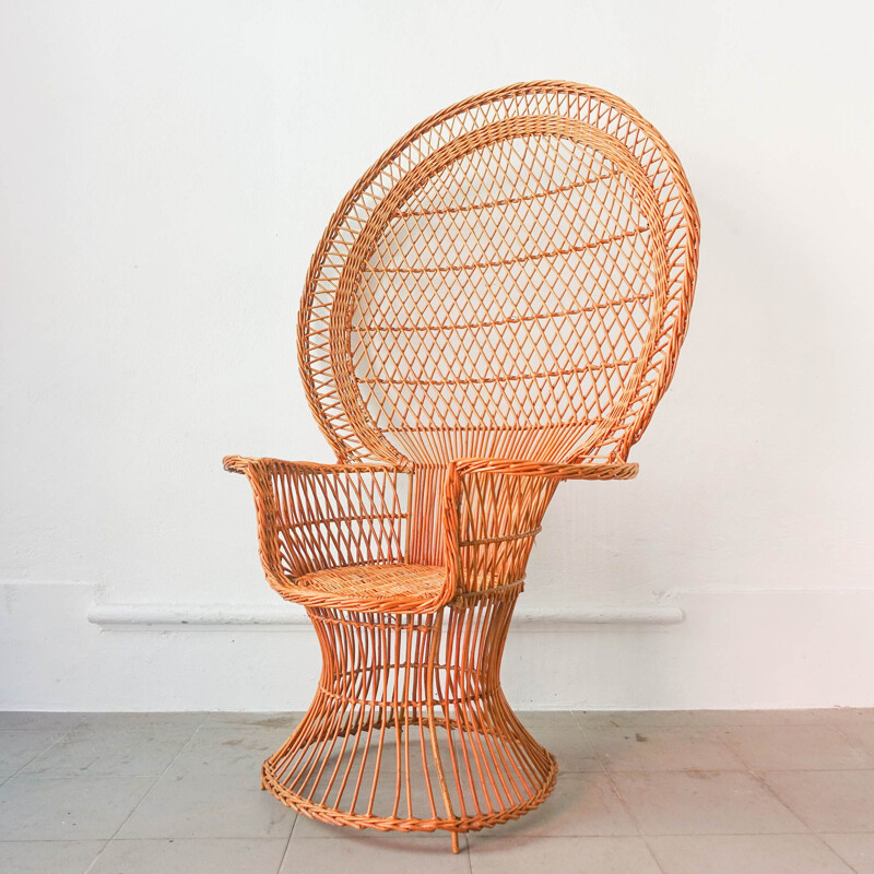 Iconic “Emanuelle” Peacock Chair, 1970