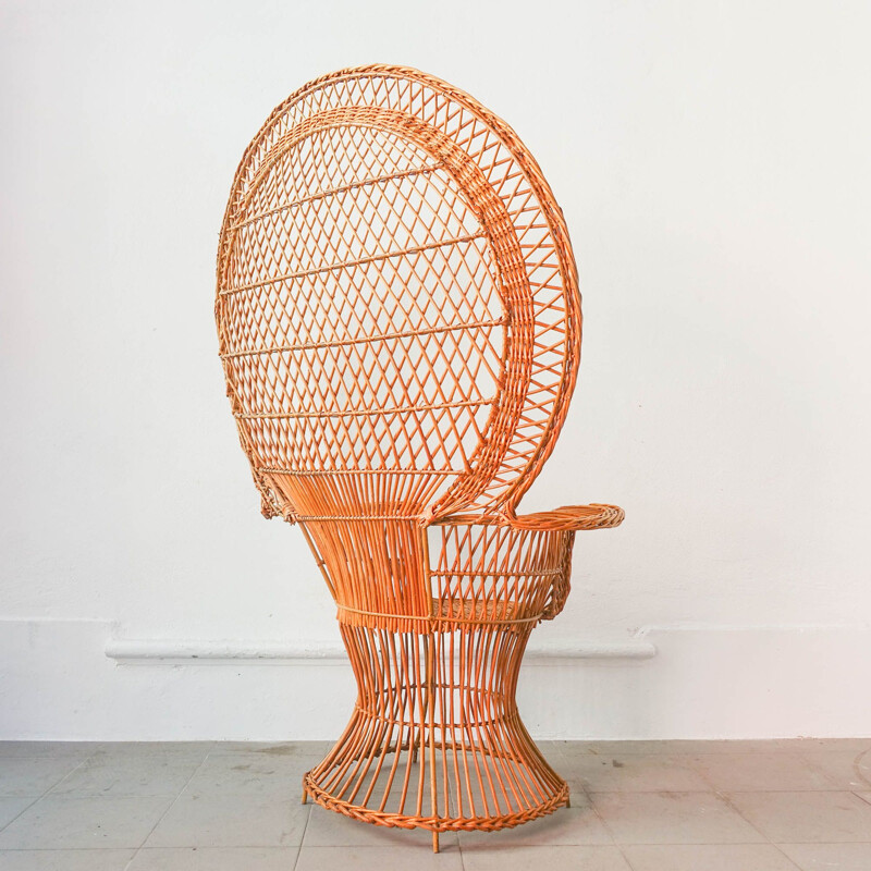Fauteuil “Emanuelle” vintage ou fauteuil Peacock, 1970