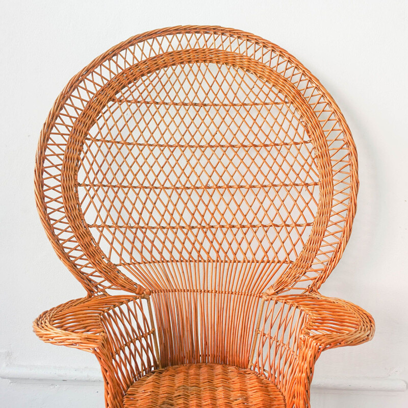 Iconic “Emanuelle” Peacock Chair, 1970