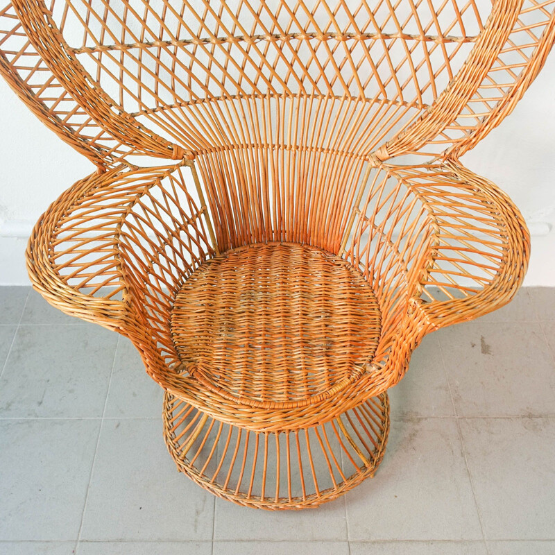 Iconic “Emanuelle” Peacock Chair, 1970