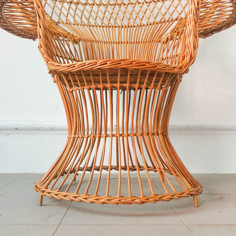 Iconic “Emanuelle” Peacock Chair, 1970