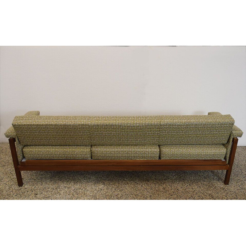 Sofá cama escandinavo vintage de palisandro, 1960