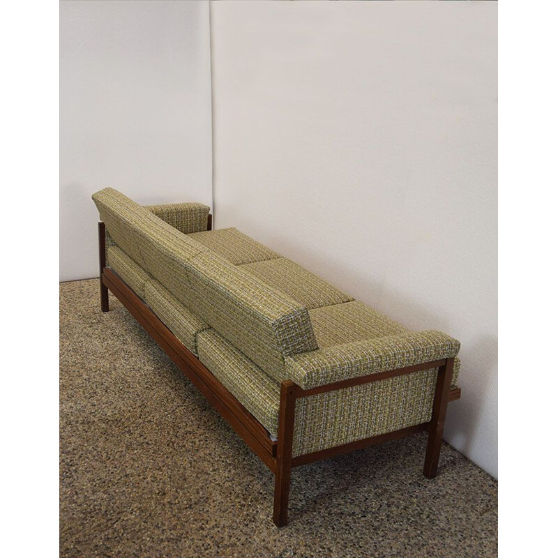 Divano letto scandinavo vintage in palissandro, 1960