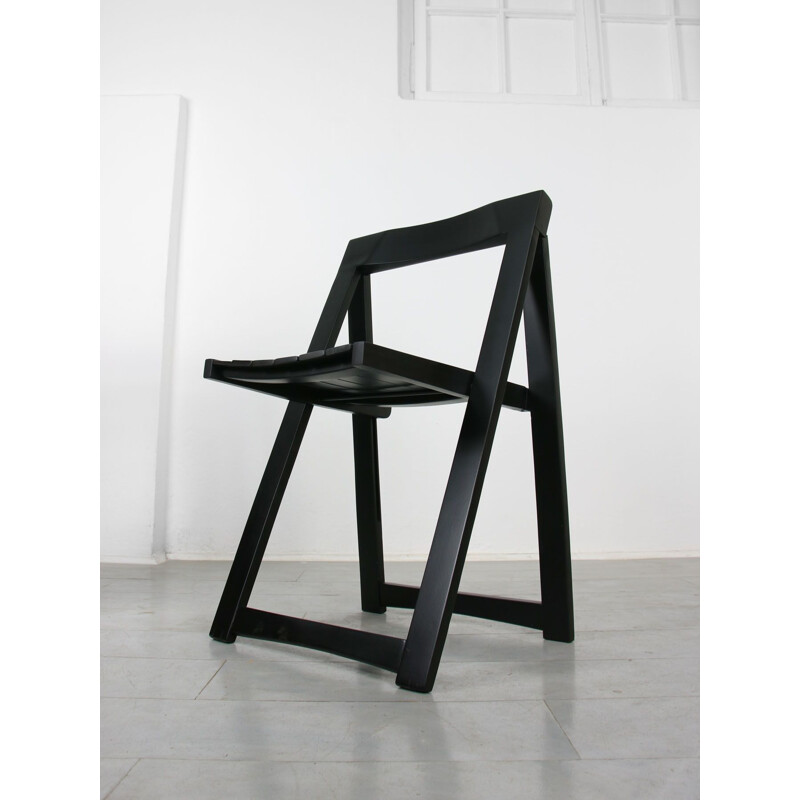 Pair of vintage folding chairs Trieste by Aldo Jacober and Pierangela d'Aniello for Bazzani