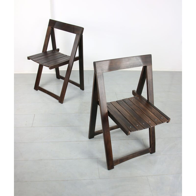 Vintage folding chair Trieste by Aldo Jacober and Pierangela d'Aniello for Bazzani