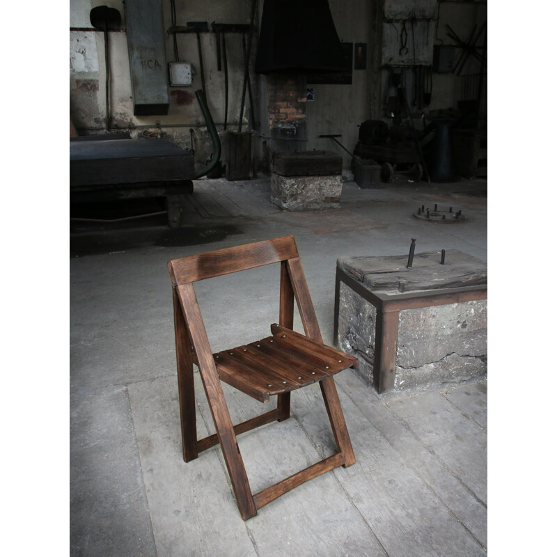 Chaise vintage pliante Trieste par Aldo Jacober et Pierangela d'Aniello pour Bazzani